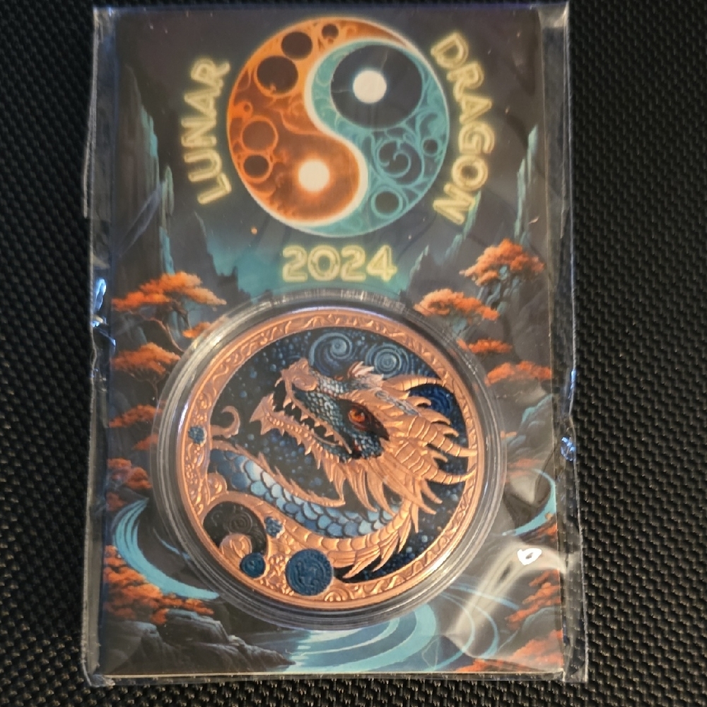 Lunar Dragon 2024 Coin with Dragon Design